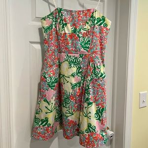 Lily Pulitzer strapless dress size 8